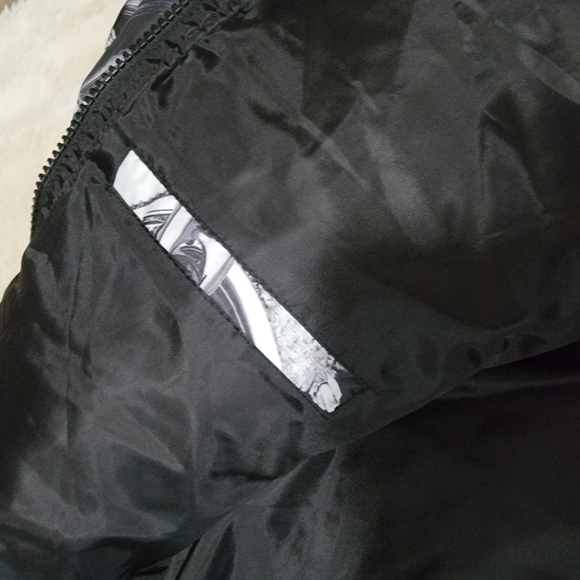 Rebel Minds Jacket Mens size 3X King Hundred Dollar Bill Graphic Puffer Coat EUC - Picture 8 of 10